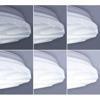 LED Mennyezeti lámpa távirányítóval WAVE LED/30W/230V