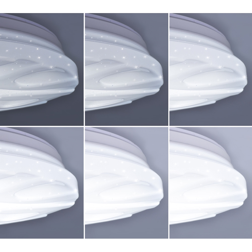 LED Mennyezeti lámpa távirányítóval WAVE LED/30W/230V