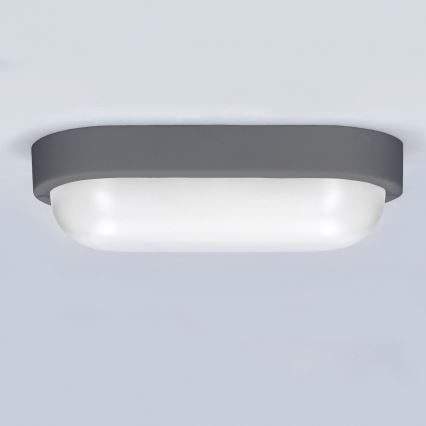 LED Kültéri fali lámpa LED/13W/230V 4000K IP54 szürke ovális