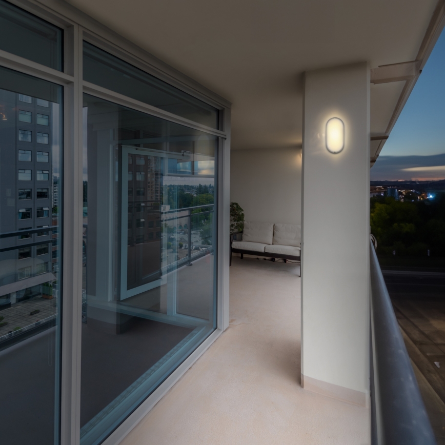 LED Kültéri fali lámpa LED/20W/230V 4000K IP54 szürke ovális