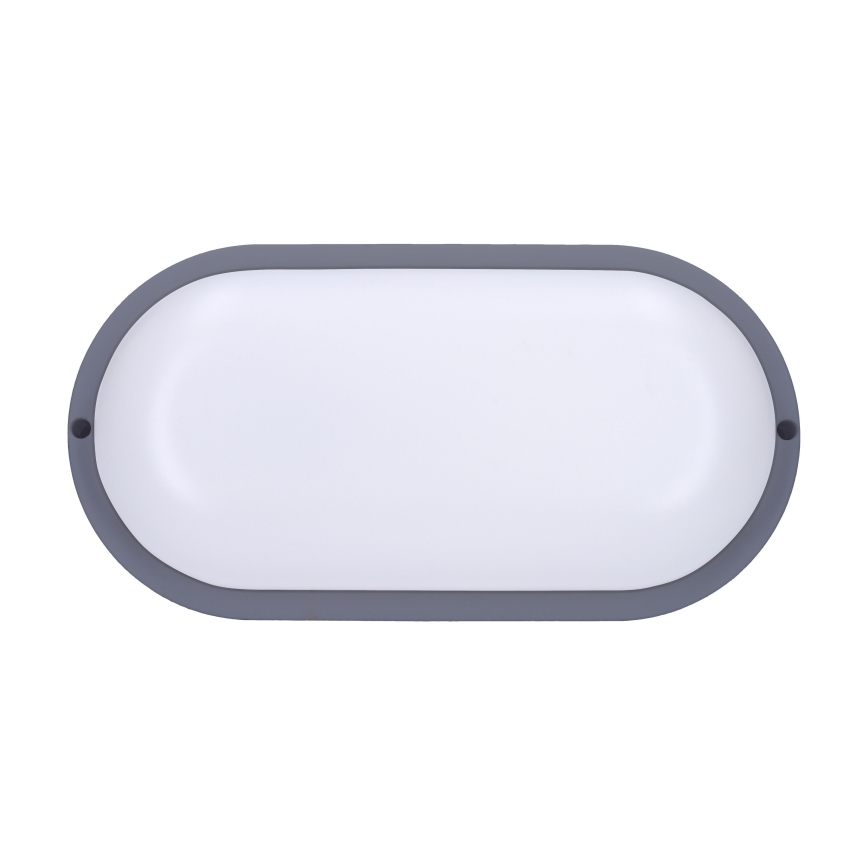 LED Kültéri fali lámpa LED/20W/230V 4000K IP54 szürke ovális
