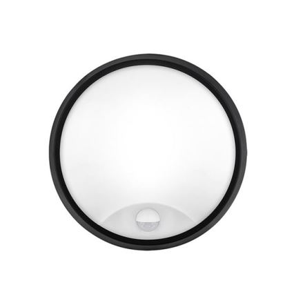 LED kültéri fali lámpa szenzorral 2 az 1-ben LED/20W/230V 3000/4000/6500K IP65 átm. 22 cm