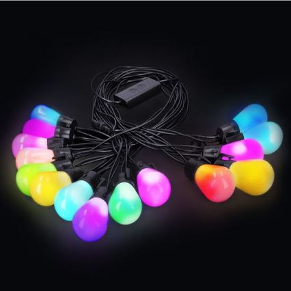 LED RGB Dimmelhető kültéri díszlánc LED/10W/230V 20m IP44