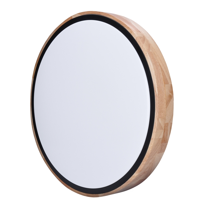 LED Fényerőszabályzós mennyezeti lámpa IRON OAK LED/60W/230V 3000-6500K tölgy átmérő 51 cm + távirányító