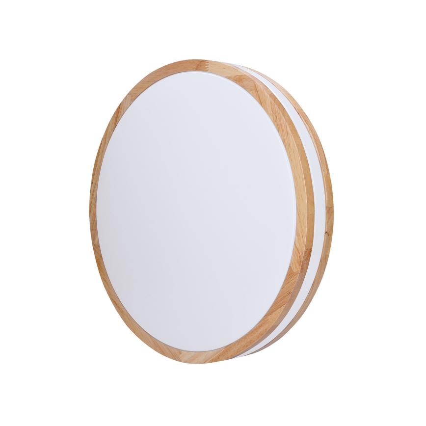 LED Dimmeres mennyezeti lámpa WOODY LED/48W/230V 3000-6500K tölgy Ø 38 cm + távirányító