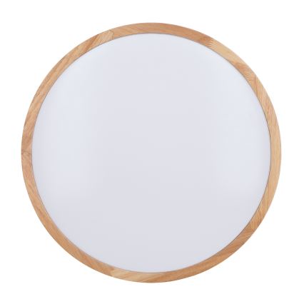 LED Dimmeres mennyezeti lámpa WOODY LED/60W/230V 3000-6500K tölgy átmérő 50 cm + távirányító