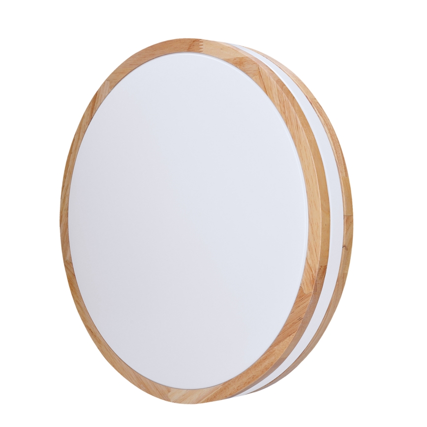 LED Dimmeres mennyezeti lámpa WOODY LED/60W/230V 3000-6500K tölgy átmérő 50 cm + távirányító