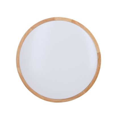 LED Dimmeres mennyezeti lámpa SOLID OAK LED/48W/230V 3000-6500K tölgy átmérő 39 cm + távirányító