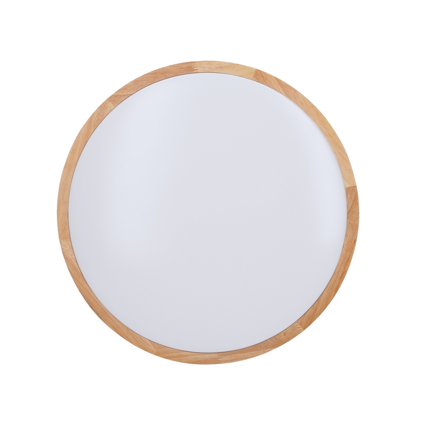 LED Dimmeres mennyezeti lámpa SOLID OAK LED/48W/230V 3000-6500K tölgy átmérő 39 cm + távirányító