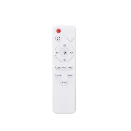 LED Dimmeres mennyezeti lámpa SOLID OAK LED/48W/230V 3000-6500K tölgy átmérő 39 cm + távirányító