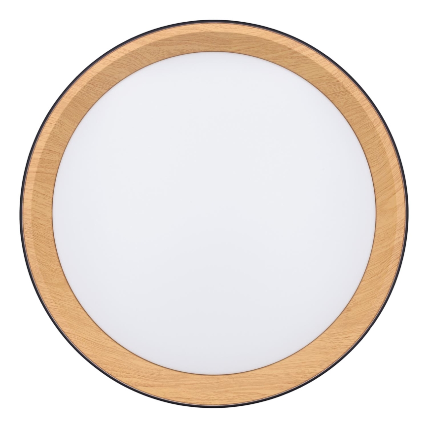 LED Dimmelhető mennyezeti lámpa LARIOS LED/48W/230V 3000-6500K átm. 39 cm fekete + távirányítás