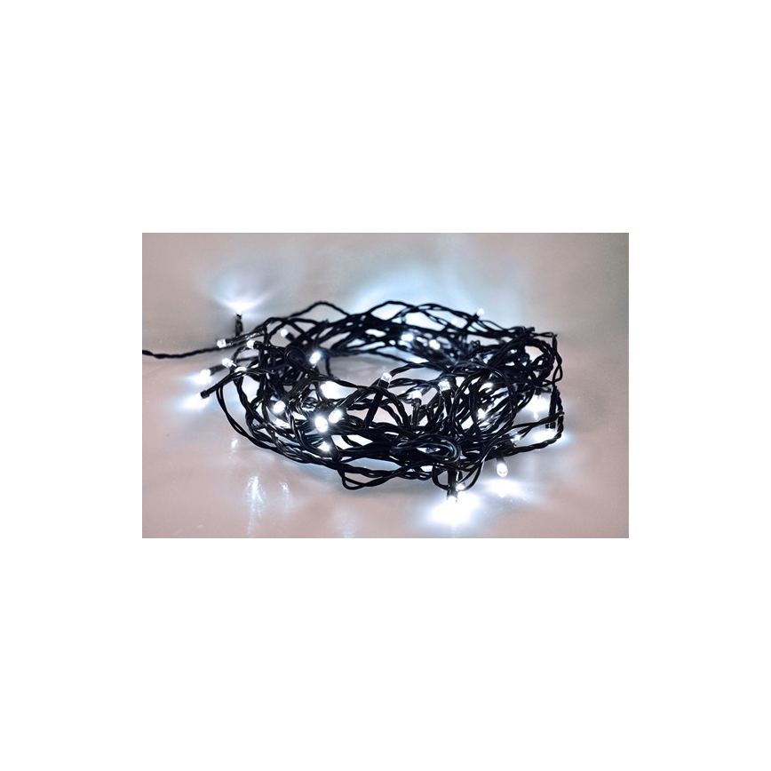 LED Karácsonyi kültéri lánc 100xLED/230V 10m IP44 hideg fehér