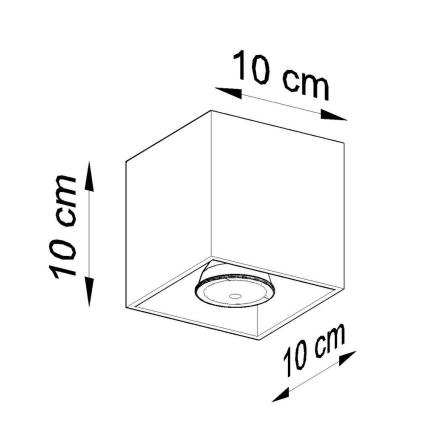 Spotlámpa QUAD 1 1xGU10/10W/230V fekete