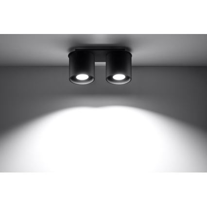 Spotlámpa ORBIS 2 2xGU10/40W/230V fekete