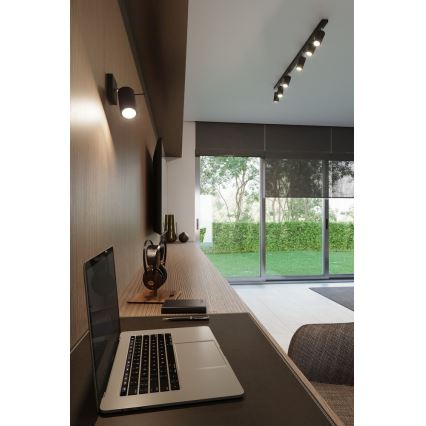 Sollux SL.0093 - Mennyezeti lámpa RING 3 3xGU10/40W/230V fekete