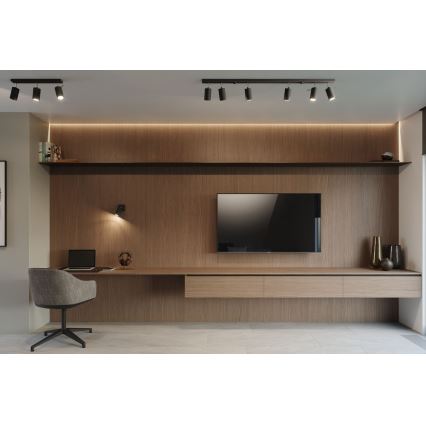 Sollux SL.0093 - Mennyezeti lámpa RING 3 3xGU10/40W/230V fekete