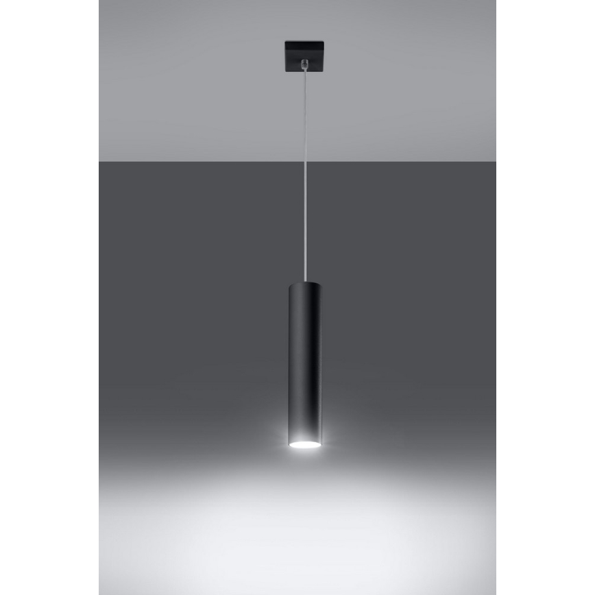 Csillár zsinóron LAGOS 1 1xGU10/10W/230V fekete