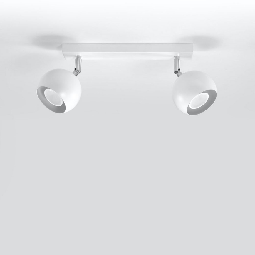 Mennyezeti spotlámpa OCULARE 2xGU10/10W/230V