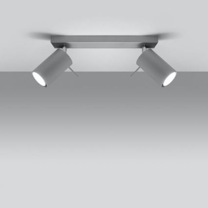 Mennyezeti spotlámpa RING 2xGU10/10W/230V