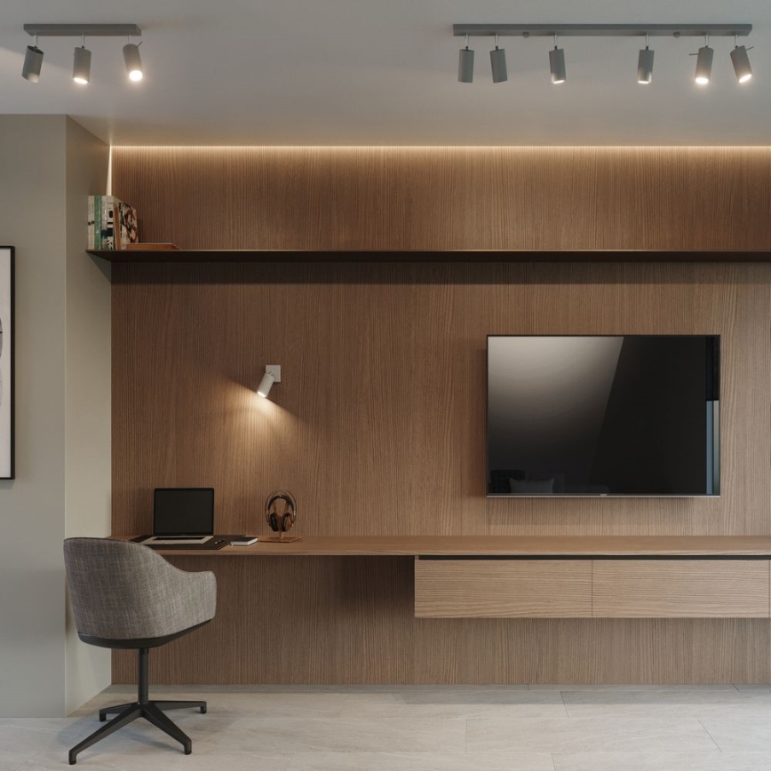 Mennyezeti spotlámpa RING 4xGU10/10W/230V