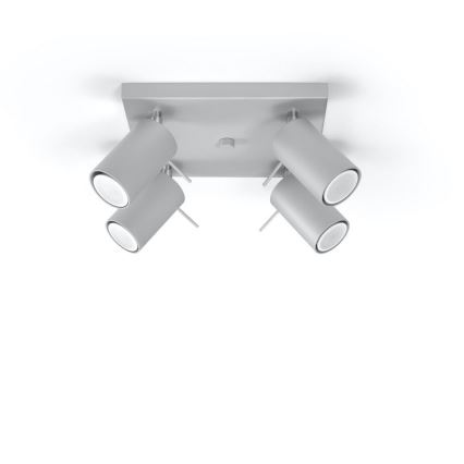 Mennyezeti spotlámpa RING 4xGU10/10W/230V