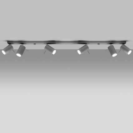 Mennyezeti spotlámpa RING 6xGU10/10W/230V