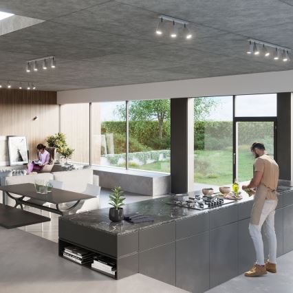 Spotlámpa MERIDA 3xGU10/40W/230V szürke