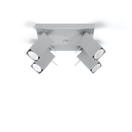 Spotlámpa MERIDA 4xGU10/40W/230V szürke