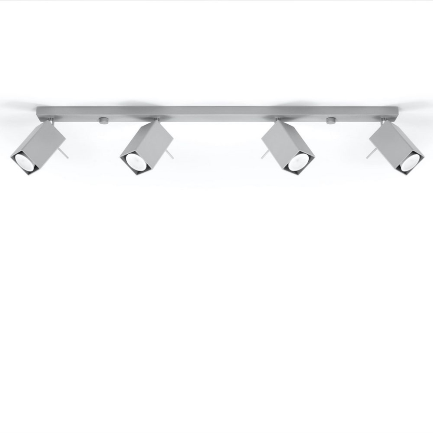 Spotlámpa MERIDA 4xGU10/40W/230V szürke