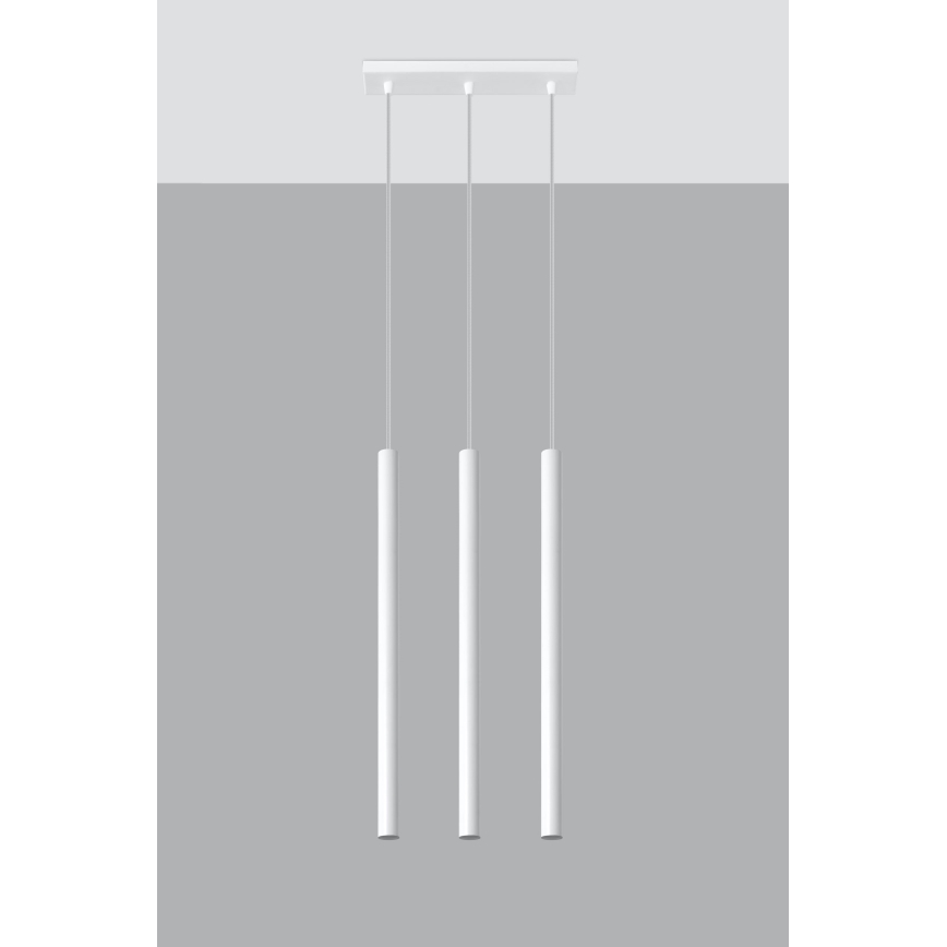 Csillár zsinóron PASTELO 3xG9/8W/230V fehér