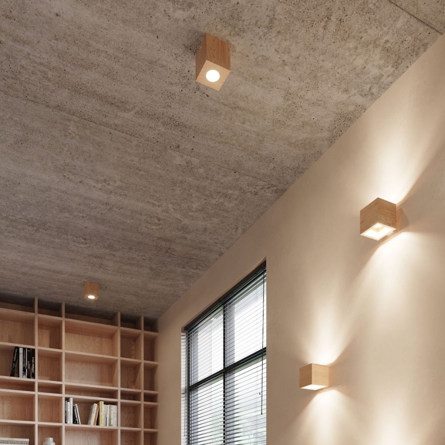 Fali spotlámpa QUAD 1xG9/8W/230V Nyírfa/bükkfa