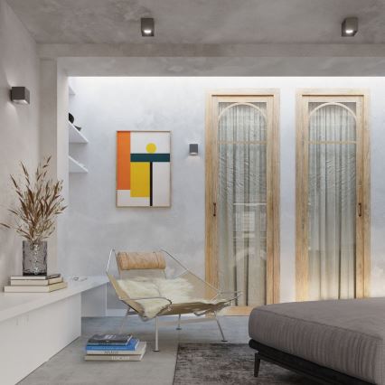 Spotlámpa QUAD 1 1xGU10/10W/230V antracit