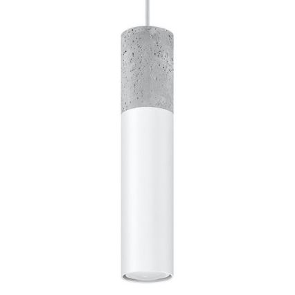 Függeszték BORGIO 1xGU10/40W/230V beton/fém fehér