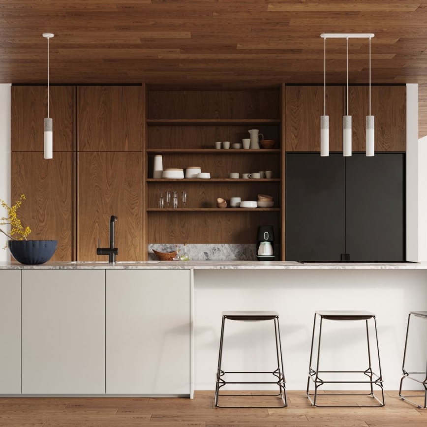 Függeszték BORGIO 2xGU10/40W/230V beton/fém fehér