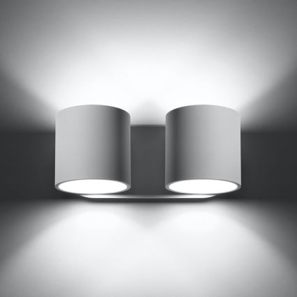 Fali spotlámpa ORBIS 2xG9/40W/230V fehér