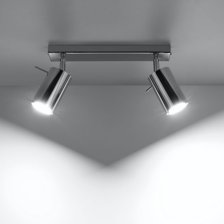 Spotlámpa RING 2xGU10/10W/230V