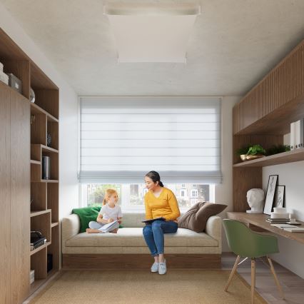 LED mennyezeti lámpa LUNA 4xG13/8,5W/230V 105x105 cm fehér