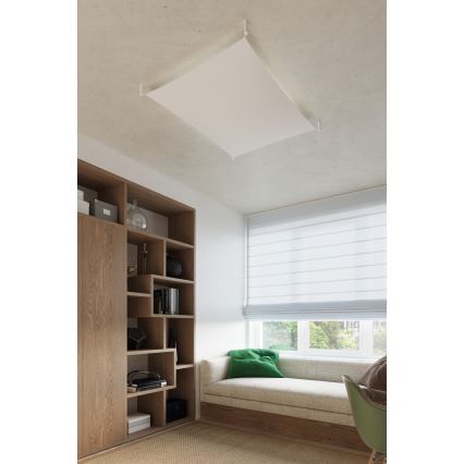 LED mennyezeti lámpa LUNA 4xG13/8,5W/230V 105x105 cm fehér