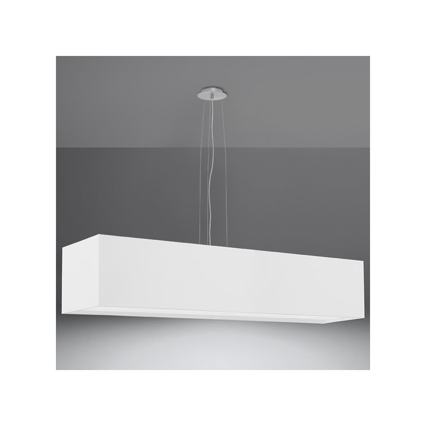 Csillár zsinóron SANTA 5xE27/60W/230V 120 cm fehér