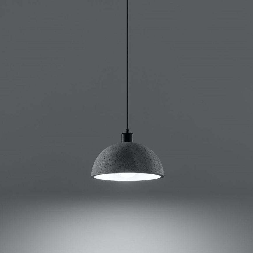 Függeszték kábellel PABLITO 1xE27/60W/230V betonból