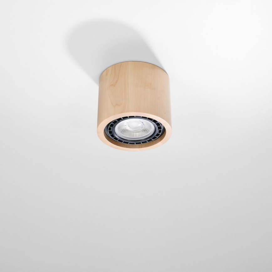 Mennyezeti lámpa BASIC AR111 1xGU10/40W/230V bükkfa