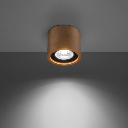 Mennyezeti lámpa BASIC AR111 1xGU10/40W/230V bükkfa