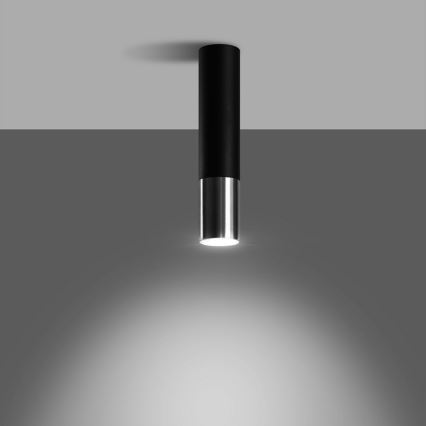 Spotlámpa LOOPEZ 1xGU10/10W/230V fekete/fényezett króm