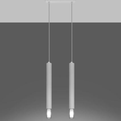 Csillár zsinóron VIZIER 2xG9/40W/230V fehér