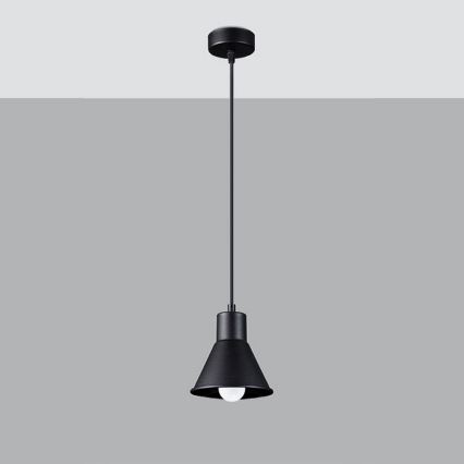 Csillár zsinóron TALEJA 1xE27/60W/230V fekete