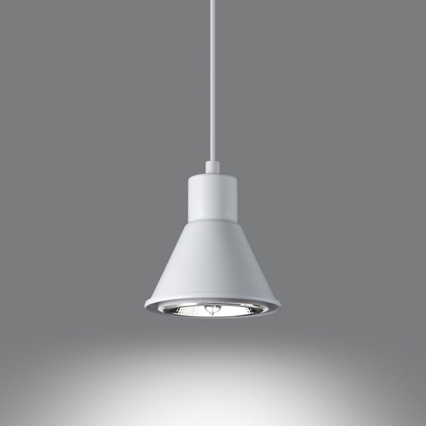 Csillár zsinóron TAZILA 1xES111/60W/230V fehér