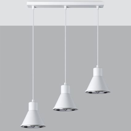 Csillár zsinóron TAZILA 3xES111/60W/230V fehér