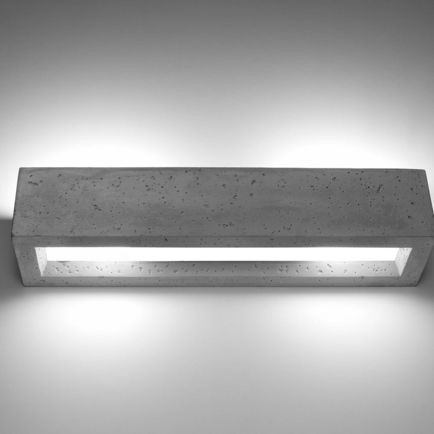Fali lámpa VEGA 2xE27/60W/230V 50 cm beton