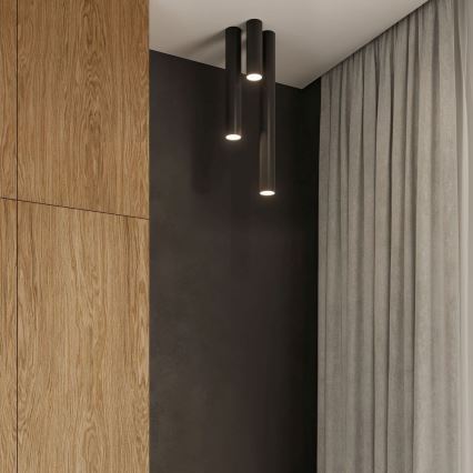 Spotlámpa LAGOS 1xGU10/10W/230V 40 cm fekete