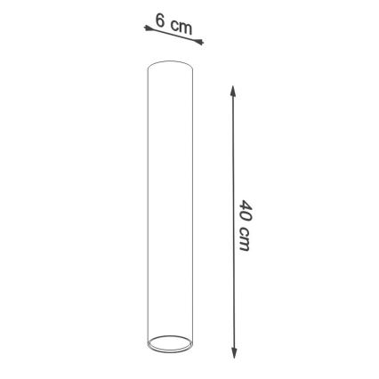 Spotlámpa LAGOS 1xGU10/10W/230V 40 cm fekete